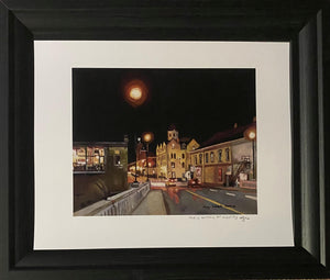 Paris, Ontario At Night #3 Framed Print