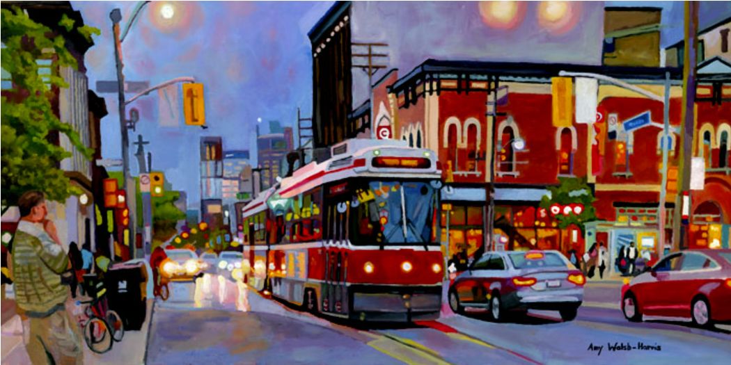 Heading West on Queen At Bathurst Giclee Print 10"/20"- tax and shipping included