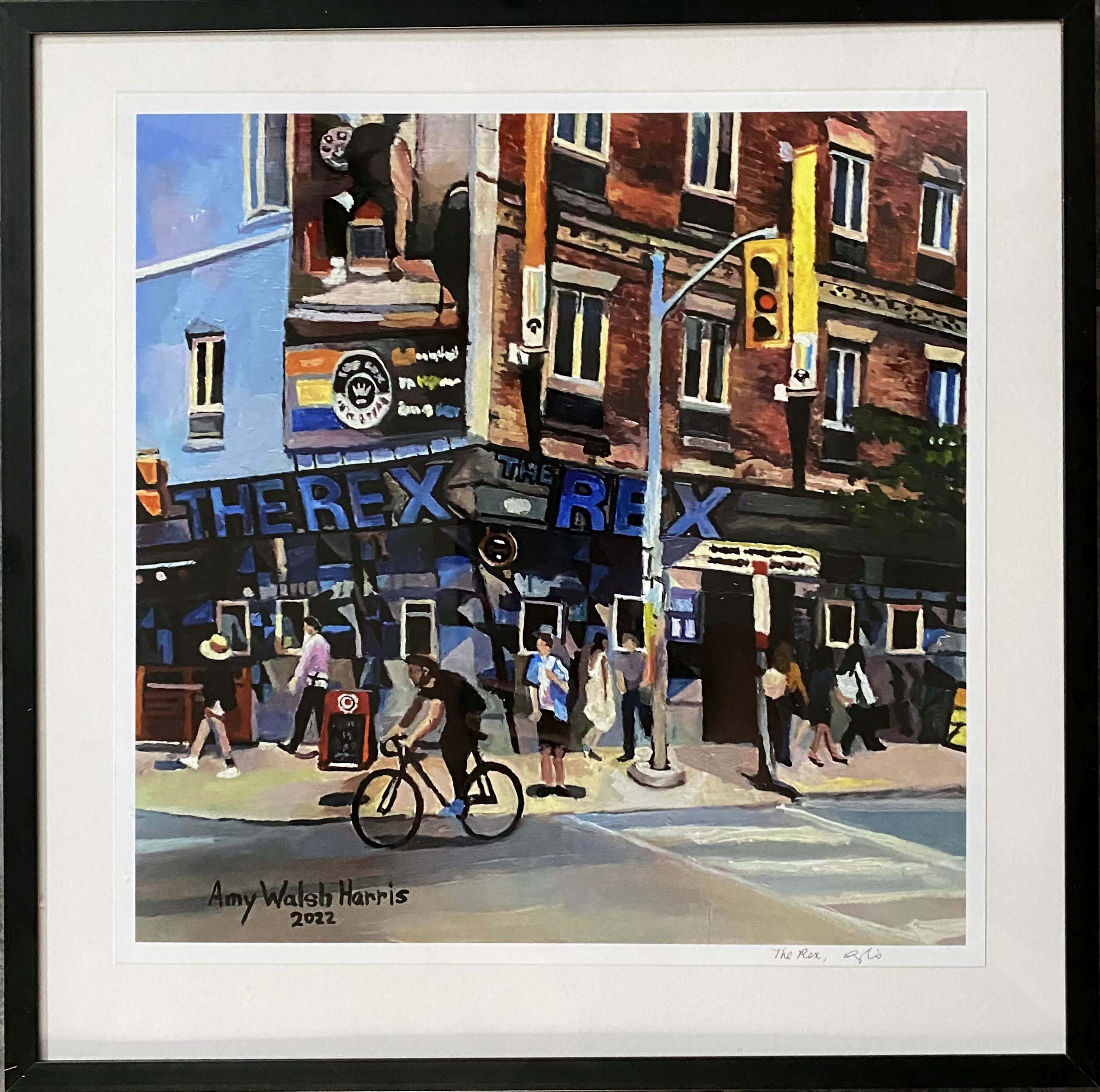 The Rex Giclee Print Framed 10"/10"- Tax and Shipping included